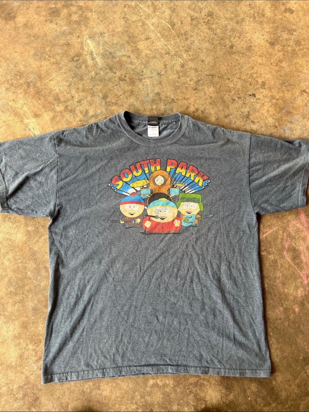 Official licensed South Park distressed tee
